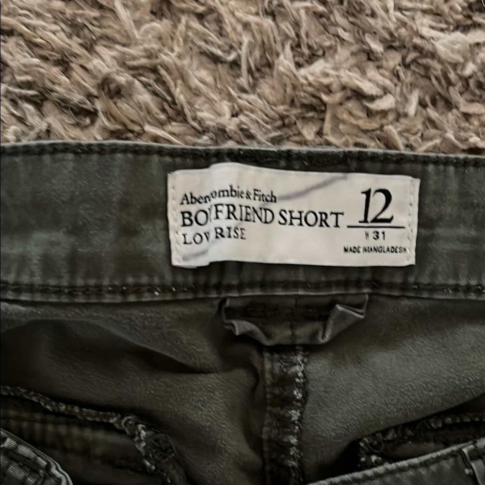 Abercrombie & Fitch Dark Gray Boyfriend Shorts